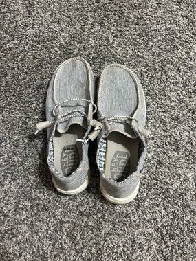 Hey Dude Women's Slip-On Shoes in Light Gray